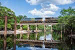 M646 (Waycross to Birmingham) rolls across the Satilla River